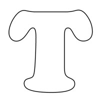 Letters coloring page