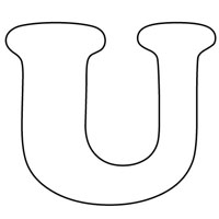 Letters coloring page