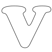 Letters coloring page