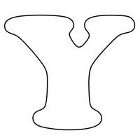 Letters coloring page