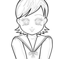 Girl coloring page