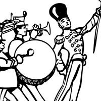 Band coloring page