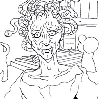 medusa coloring page