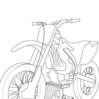 Motorcycle coloring page