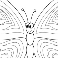 Butterfly coloring page