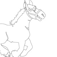 Horse coloring page