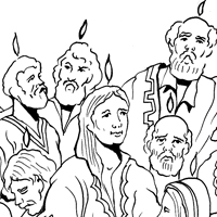 pentecost coloring page