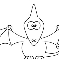Dinosaur coloring page