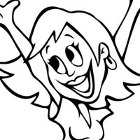 Girl coloring page