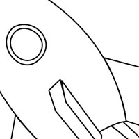 Space coloring page