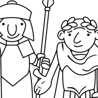 Romans coloring page
