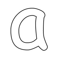 Letters coloring page