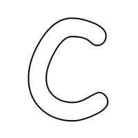 Letters coloring page
