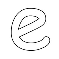 Letters coloring page