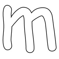 Letters coloring page