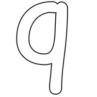 Letters coloring page