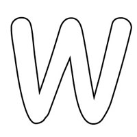 Letters coloring page