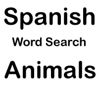 spanish word search animals