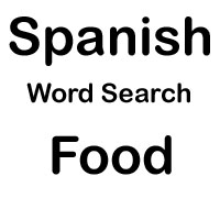 spanish word search food 