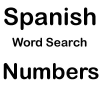 spanish word search numbers