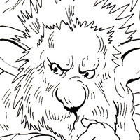 troll coloring page