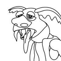 Troll coloring page