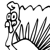 Turkey coloring page