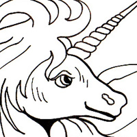 unicorn coloring page