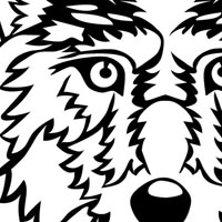 Wolf coloring page