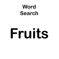 types of fruit word searches