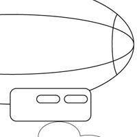 Zeppelin coloring page
