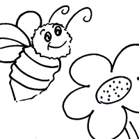 bee and flower
