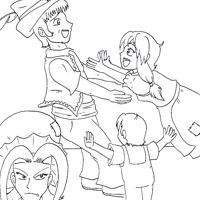hansel coloring image