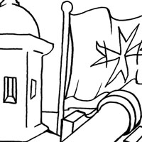 malta coloring picture
