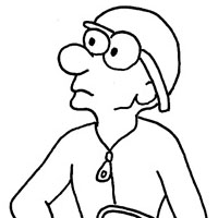 motorcyclist coloring page