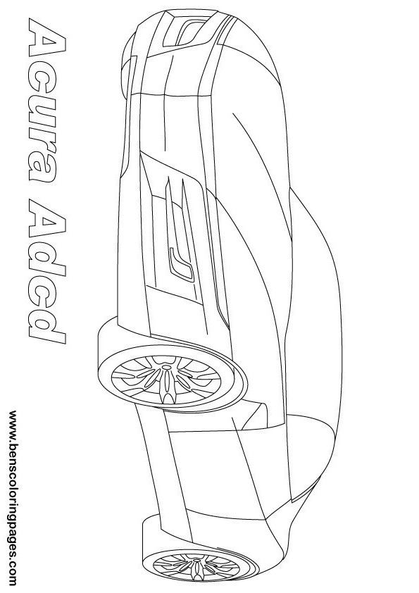 Printable Acura coloring page