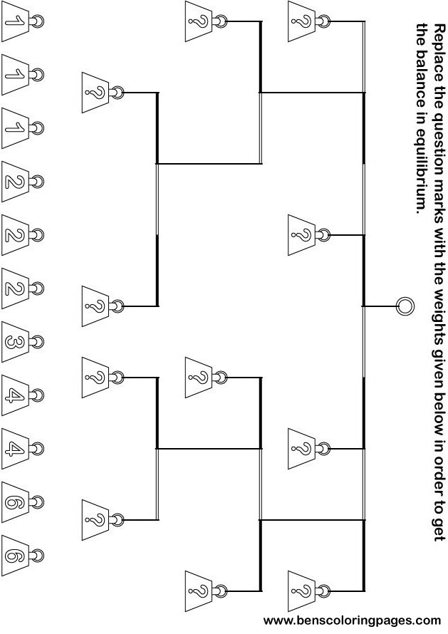 Balance Challenge educational worksheet