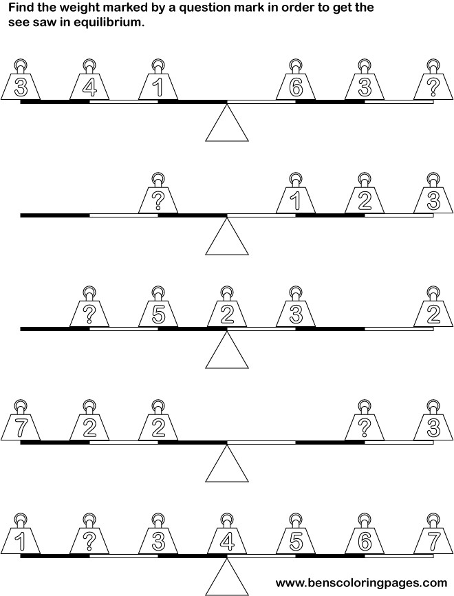 Moments see saw balancing exercise for children