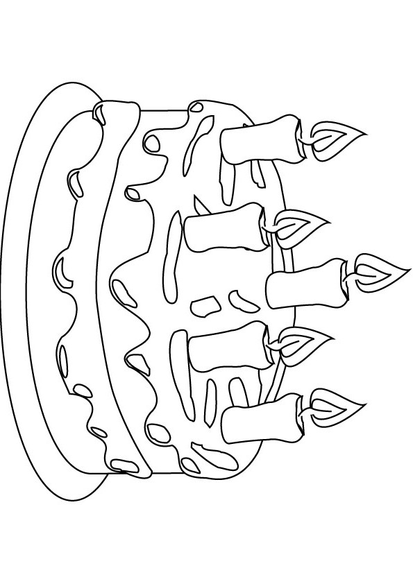 birthday coloring picture