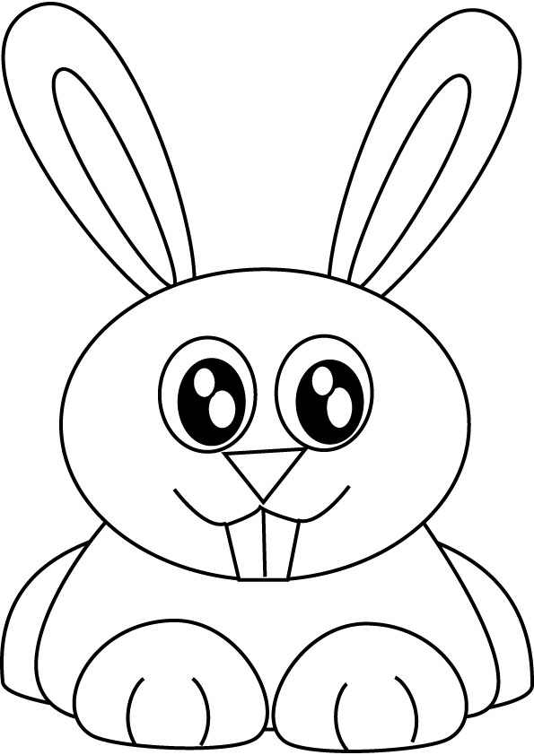 bunny rabbit coloring picture