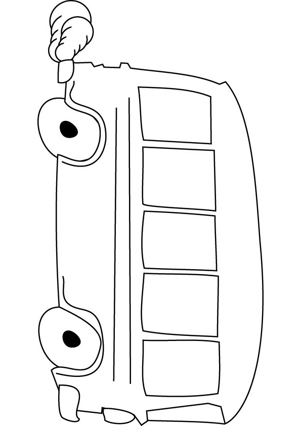 school bus coloring picture