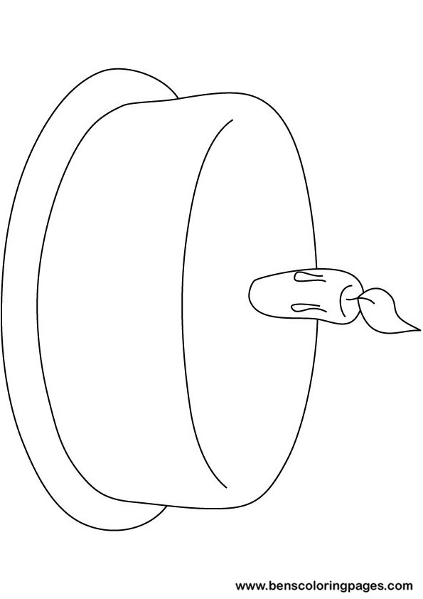 Cake coloring picture print