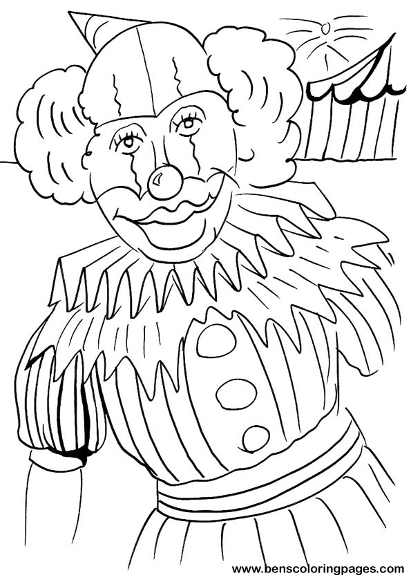 Circus Clown coloring page