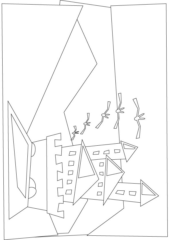 castle coloring picture