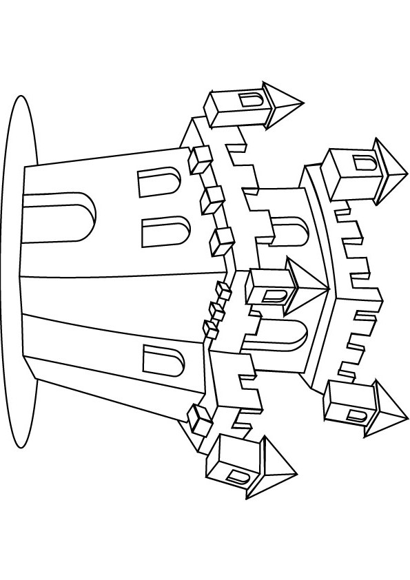castles coloring picture