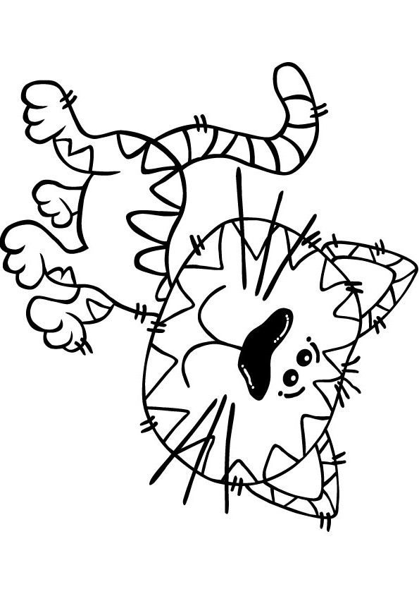 free cat coloring picture