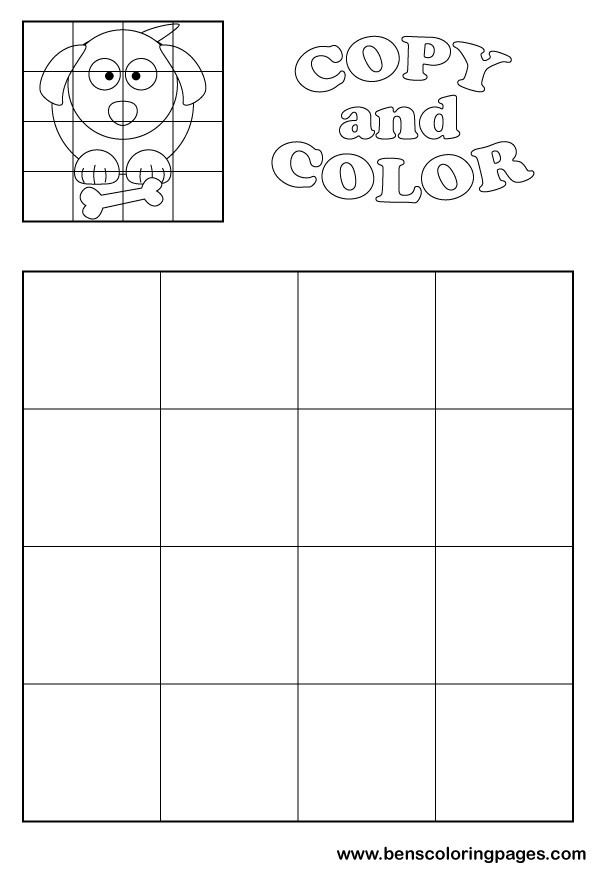 dog coloring page