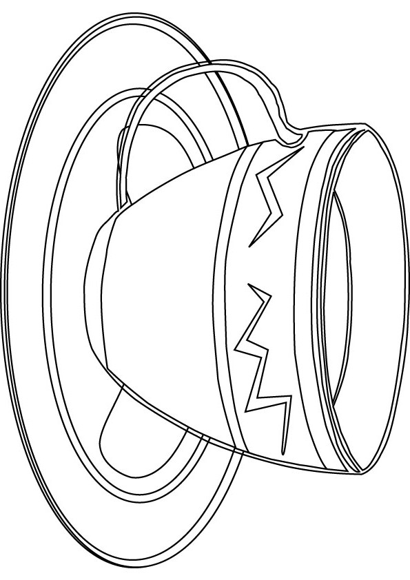 cup coloring picture for free