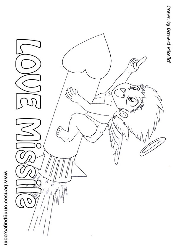 valentine coloring picture
