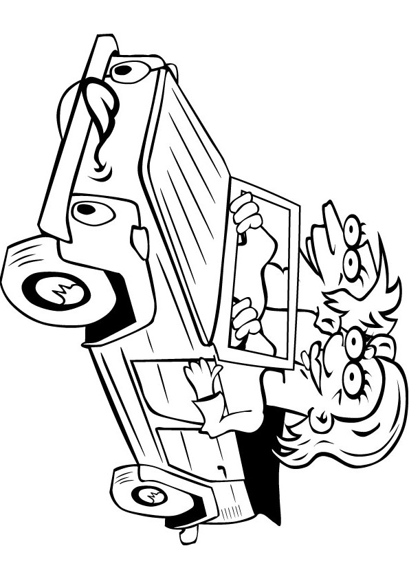 download free car drawing page